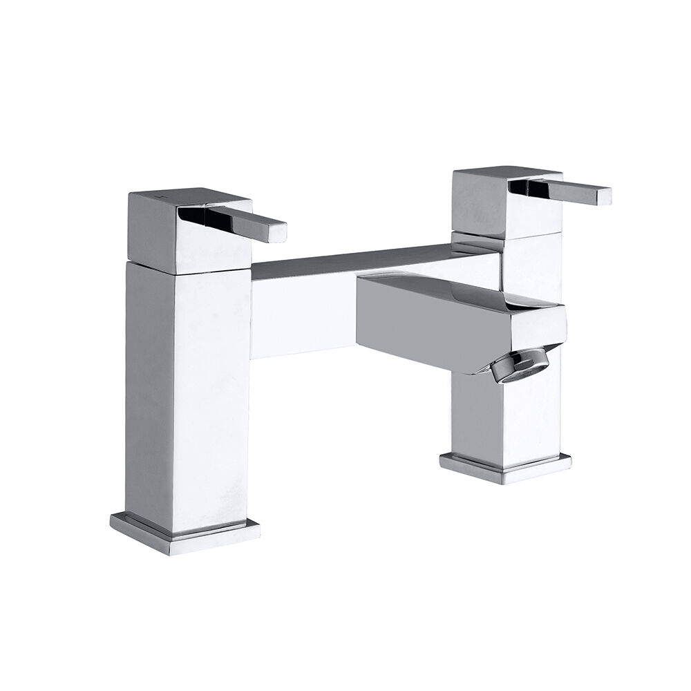 Square Chrome Lever Bath Filler