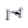 Soft Square Waterfall bath filler in chrome