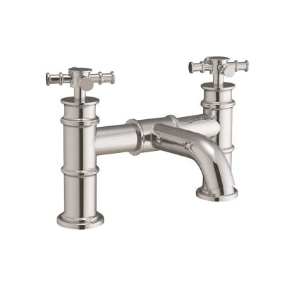 Georgian traditional pillar bath filler in chrome