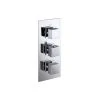 Square Triple Thermostatic Shower Valve TF46042