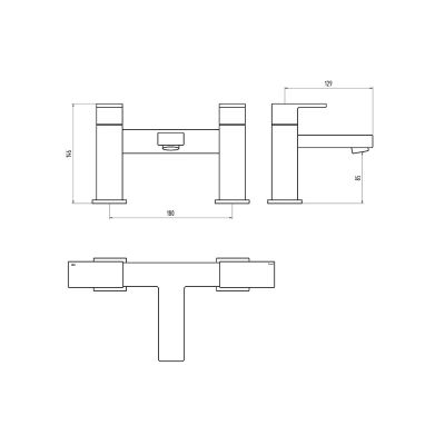 Maxx Bath Filler Technical Drawing