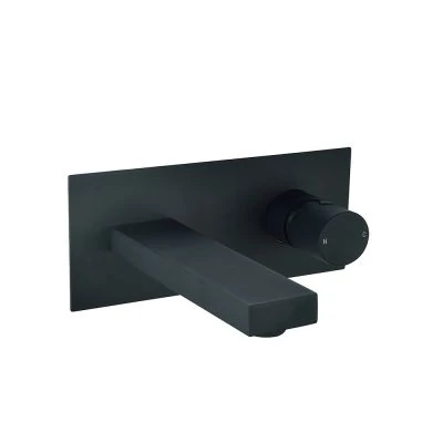 Tone Vanto Black Wall Mounted Basin Mono