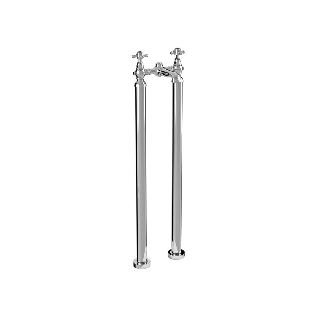 Vogue Chrome Bath Filler on legs