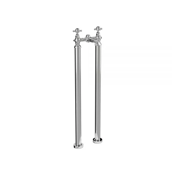 Vogue Chrome Bath Filler on legs