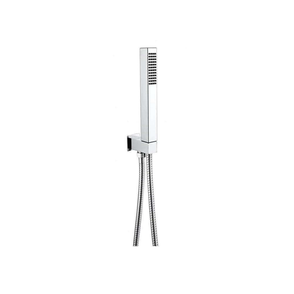 Square Pencil-style Chrome Shower Handset