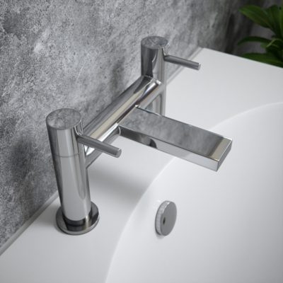 The Tap Factory Chrome Bath Filler with Chrome Handles