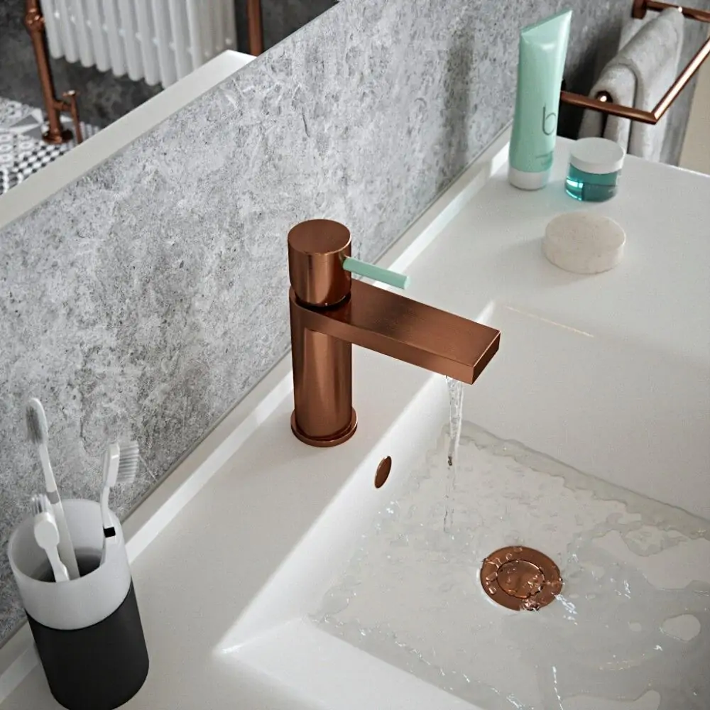 Vibrance Basin Mixer - Brushed Copper - Image 2