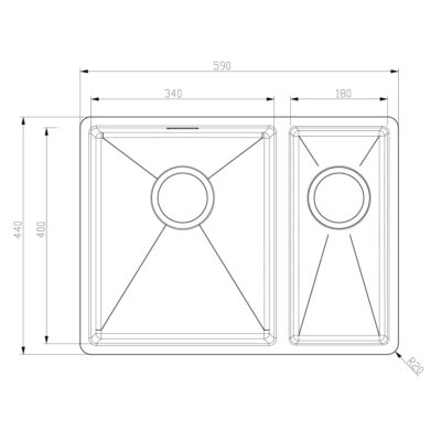 Sink 40 and 41 Technical Drawing