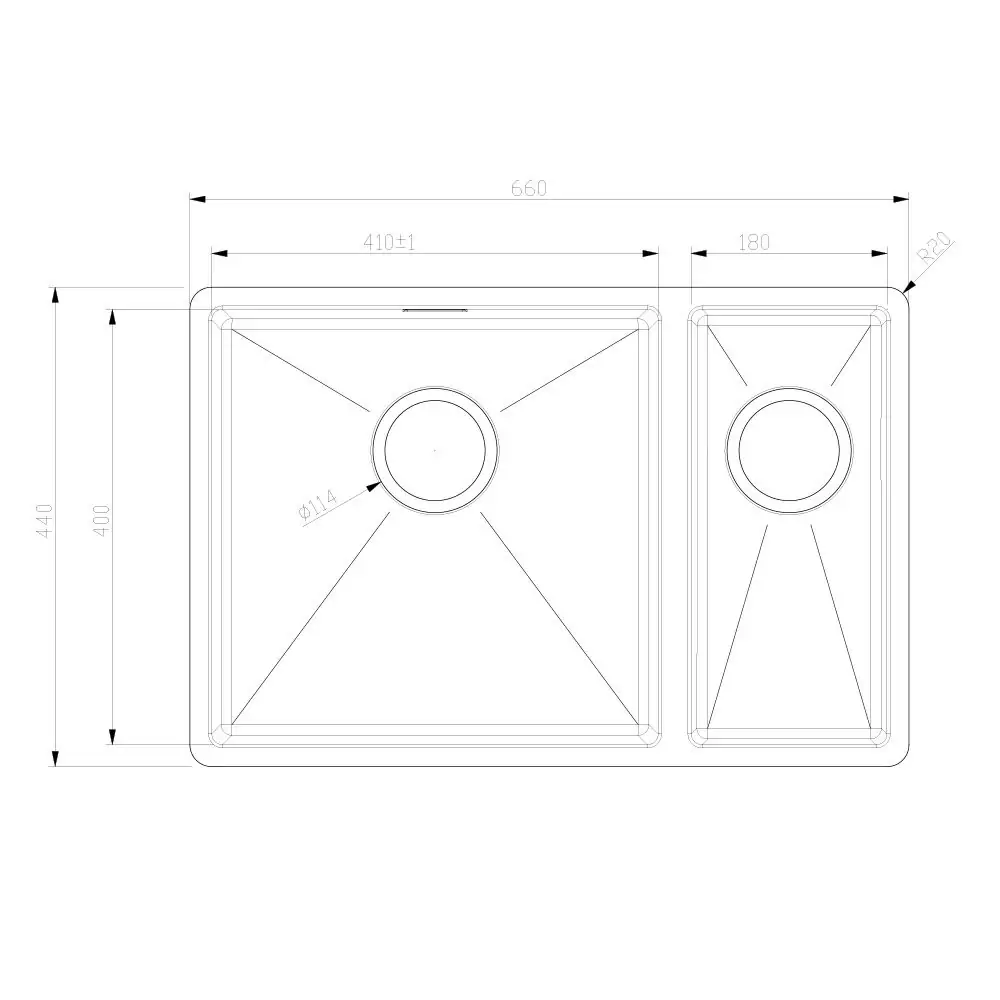 Sink 42 and 43 Dimensions