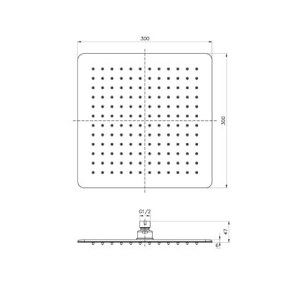 Alternative view of Ingot Shower Head