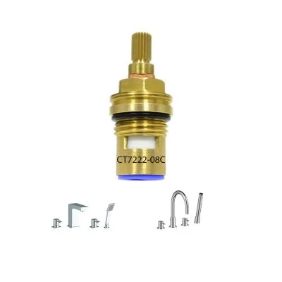 The Tap Factory 4 hole bath mixer Cold Flow Cartridge