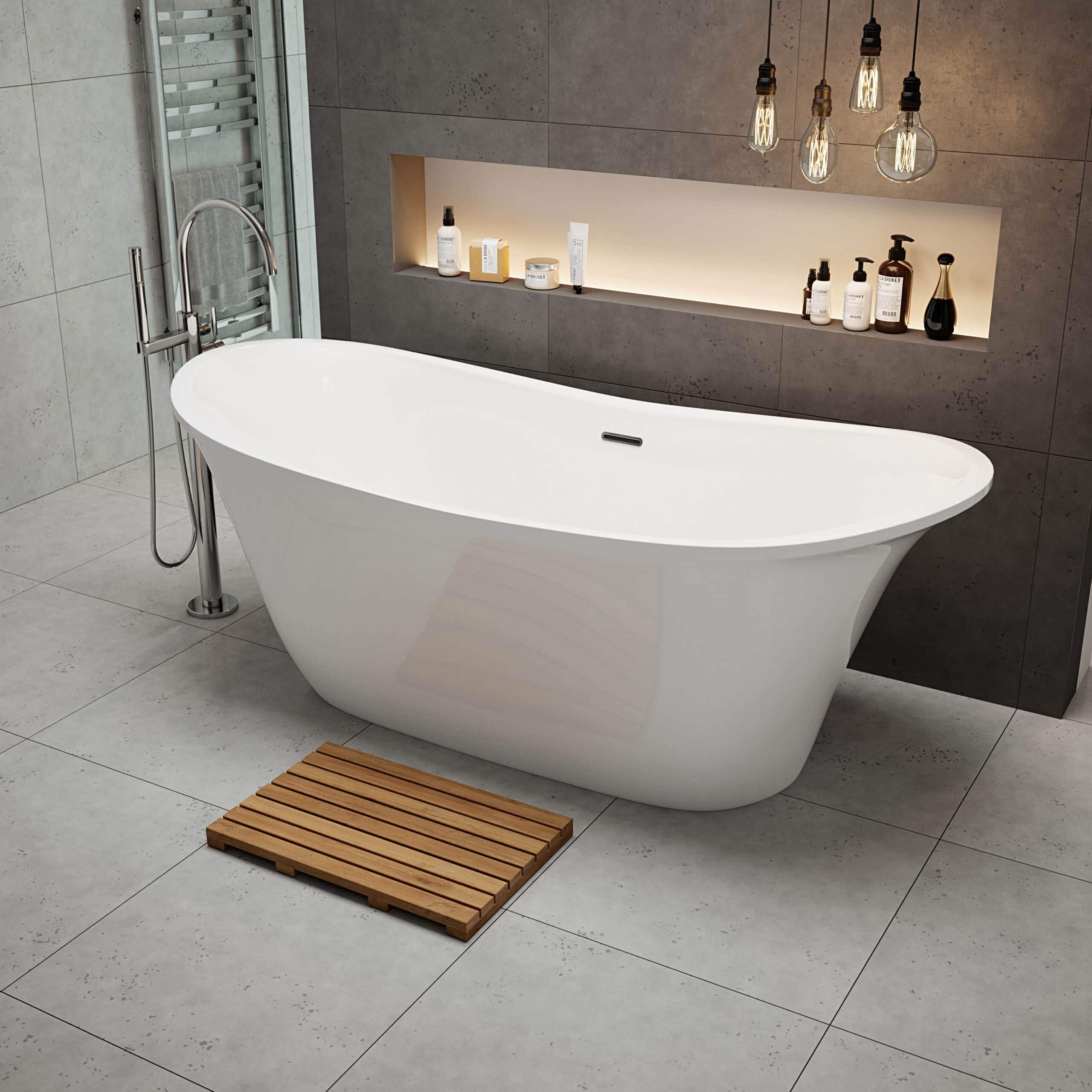 Milla Free Standing Bath 1700 x 700mm | The Tap Factory | Quality Kitchen & Bathroom Brassware