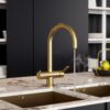 The Tap Factory Milla Brushed Brass 4 in 1 Instant Hot Water Tap