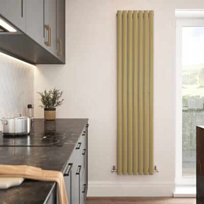 The Tap Factory Vibrance Radiator 7 Panels Brushed Brass