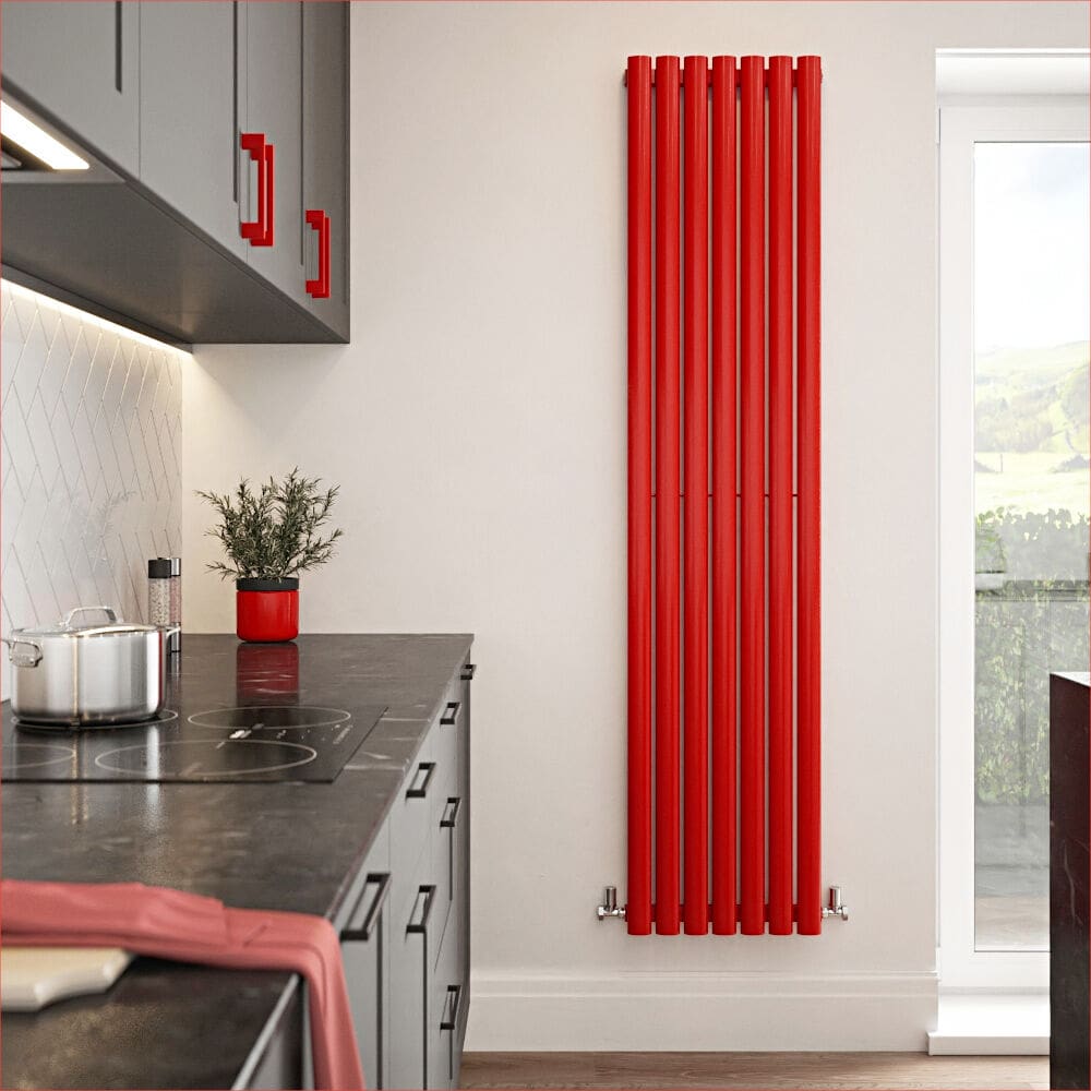 The Tap Factory Vibrance Radiator 7 Panels Post Box Red