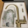 The Tap Factory Vibrance Solo Kitchen Mixer in Brushed Brass