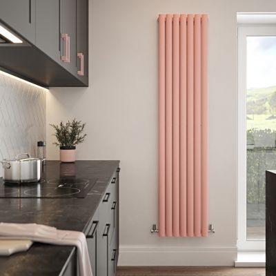 Vibance 7 panel tall radiator in candy pink