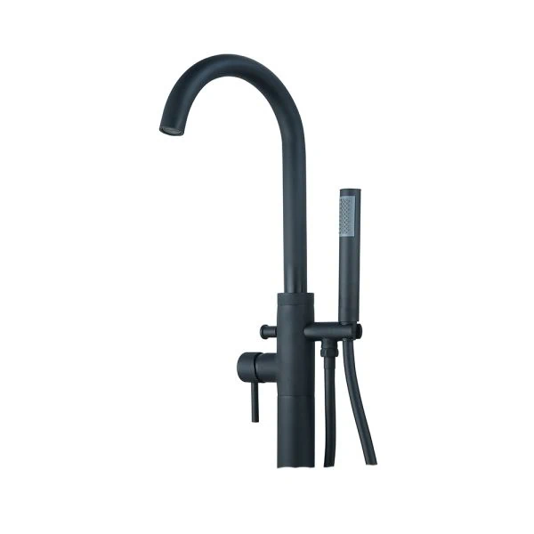 The Tap Factory Tone Matt Black Floor Mounted Bath Shower Mixer