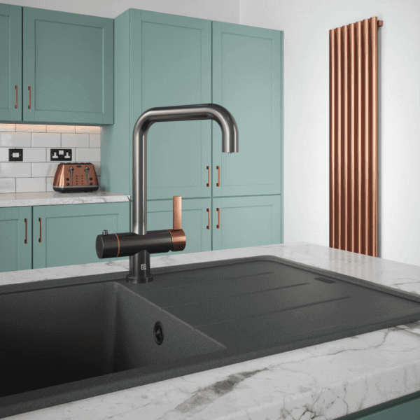 The Tap Factory Olane Instant Hot Tap with Brushed Copper Handle