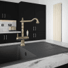 The Tap Factory Provence Brushed Gold Instant Hot Tap with Ivory handle