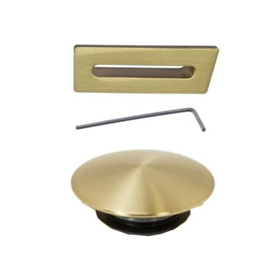 The Tap Factory Overflow Filler kit and bath waste in brushed brass