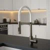 The Tap Factory Tube Spray Tap in Gun Metal with Ghost White Tube