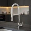 The Tap Factory Tube Spray Tap in Chrome with Ghost White Tube