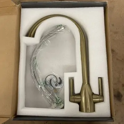 Vibrance Duo Brushed Gold Kitchen Tap CL1054