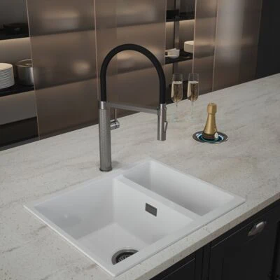 Quilt Diamond Carved Tube Spray Tap in Gun Metal