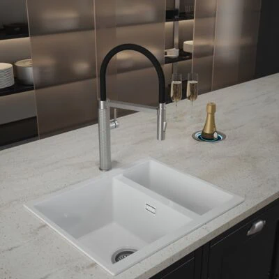 Quilt Diamond Carved Tube Spray Tap in Brushed Nickel - CL202 - See Description