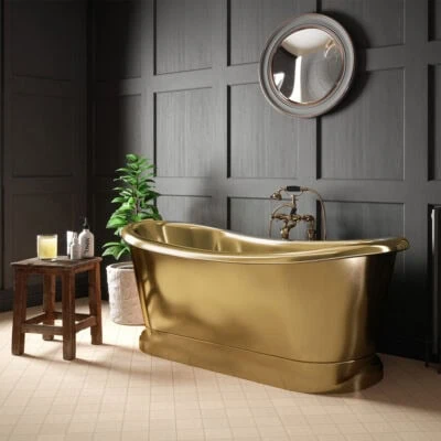 Traditional Brass Freestanding Bath 1650mm x 750mm