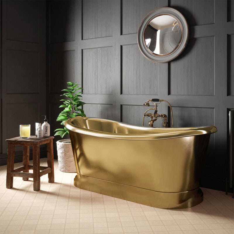 Traditional Brass Freestanding Bath 1650mm x 750mm