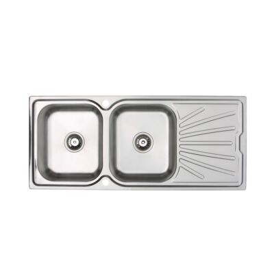 Echo Double Stainless Steel Sink Complete with Waste Kit