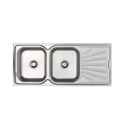 Echo Double Stainless Steel Sink Complete with Waste Kit