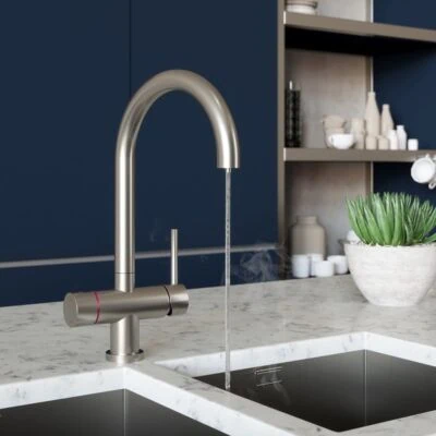 Brushed Nickel 4 in 1 Instant Hot Tap in Nickel