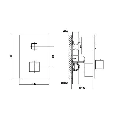 Ingot Thermostatic Valve - Image 2