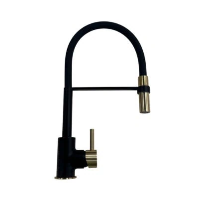 The Tap Factory Tube Tap Black and Brass