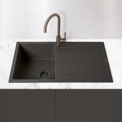 Gavano Granite Compact Inset Single Bowl & Drainer