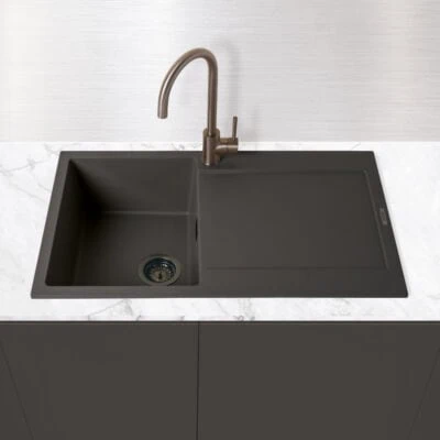 Gavano Granite Compact Inset Single Bowl & Drainer
