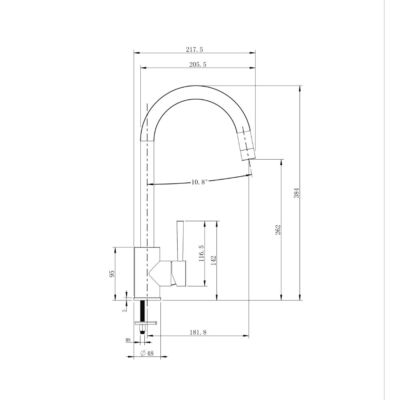 Alternative view of Single Lever Kitchen Mixer