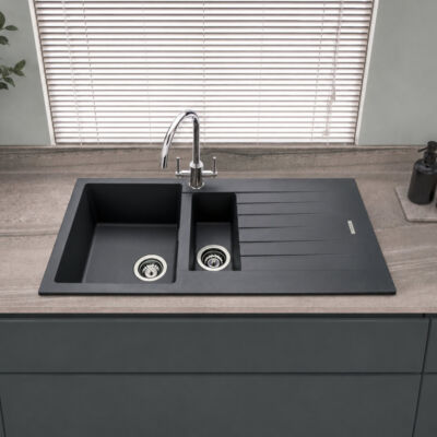Turin Granite Compact Inset 1.5 Bowl & Drainer