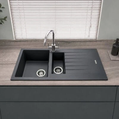 Turin Granite Compact Inset 1.5 Bowl & Drainer