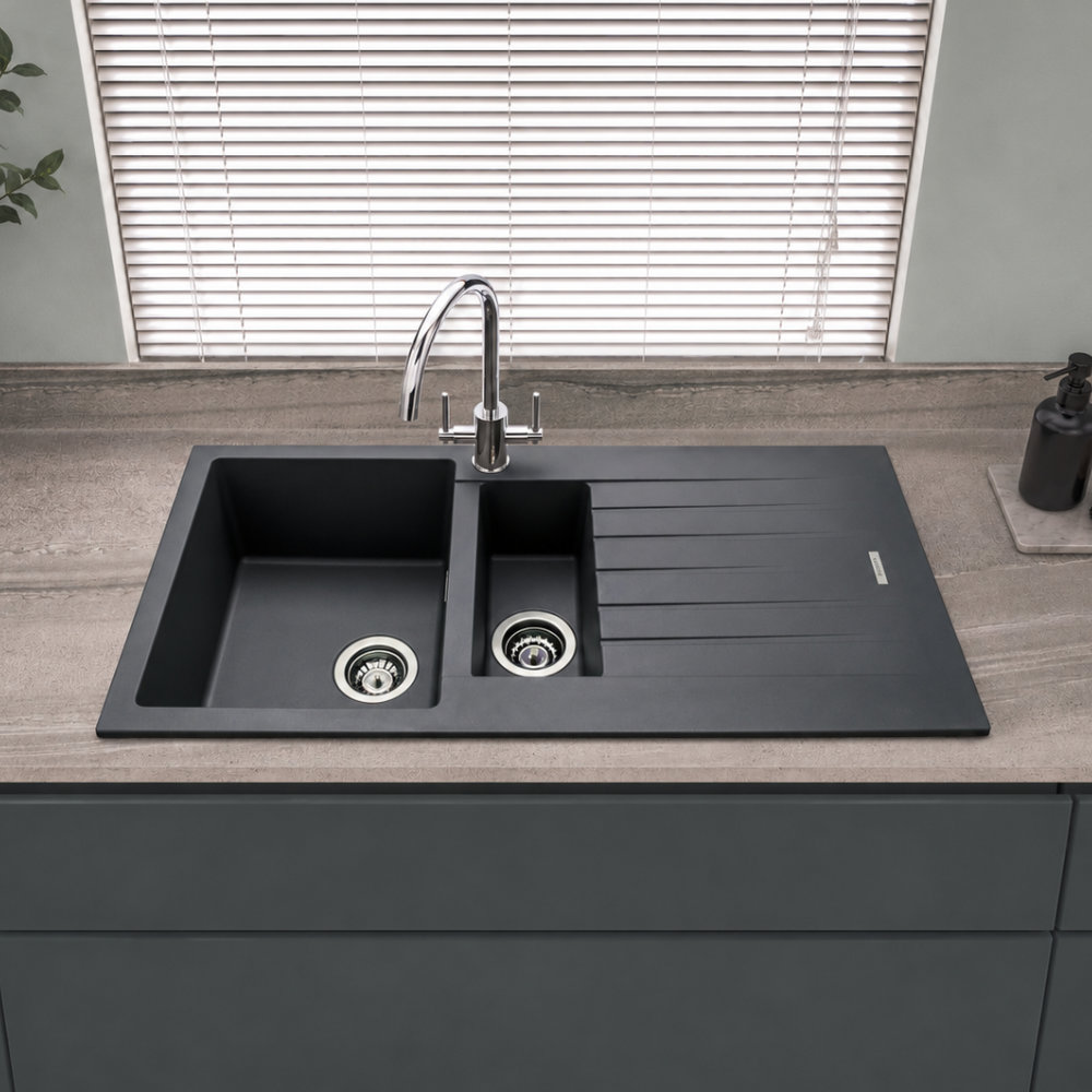 Turin Granite Compact Inset 1.5 Bowl & Drainer