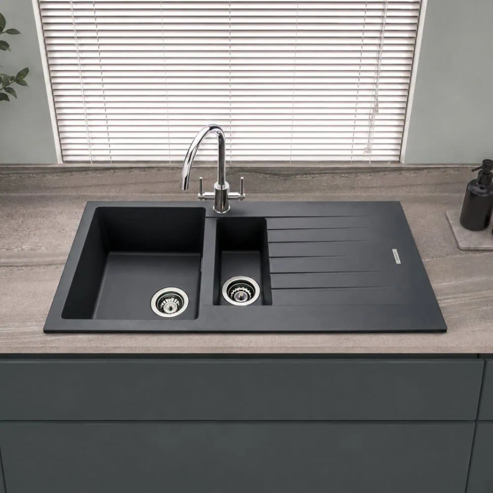 Turin Granite Compact Inset 1.5 Bowl & Drainer