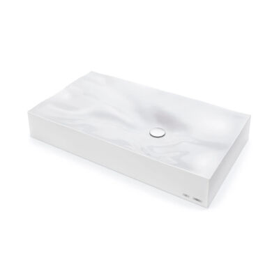 Sternhagen Dune Large Sani Quartz Countertop Basin – White