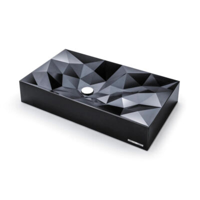 Sternhagen Kristall Large Sani Quartz Countertop Basin – Black