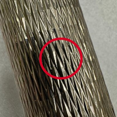 Alternative view of Quilt Diamond Carved Tube Spray Tap in Brushed Nickel - CL204 - See Description