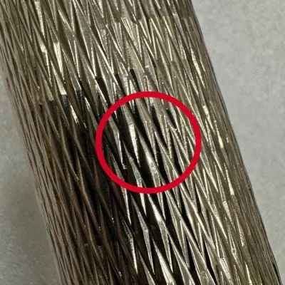 Alternative view of Quilt Diamond Carved Tube Spray Tap in Brushed Nickel - CL204 - See Description