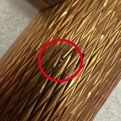 Alternative view of Quilt Diamond Carved Tube Spray Tap in Brushed Copper - CL203 - See Description