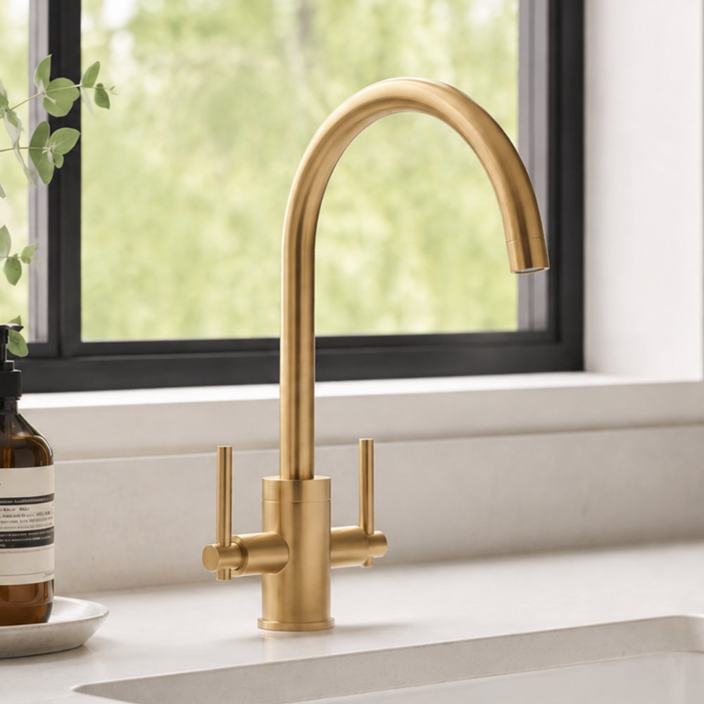 Twin Lever Kitchen Mixer